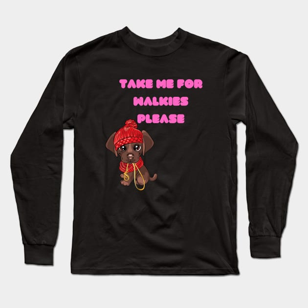 Walkies Long Sleeve T-Shirt by Elgea Creations